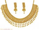 22k Designer Polki Set - Click here to buy online - 3,687 only..