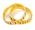 Click here to View - 22Kt Gold Three tone Kadas 