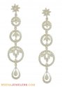 18Kt White Gold Designer Earring - Click here to buy online - 2,500 only..