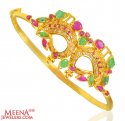 22k Gold Stone Kada  - Click here to buy online - 1,530 only..