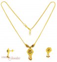 22K Gold Fancy Necklace Set