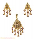 Click here to View - 22K Antique Style Pendant Set 