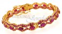 22 Kt Gold Ruby Bangles - Click here to buy online - 818 only..