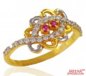 22KT Gold Signity Stone Ring - Click here to buy online - 351 only..