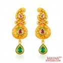 22KT Gold Antique Earrings - Click here to buy online - 1,764 only..
