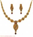Click here to View - 22k Indian Necklace Set 