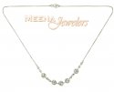 22kt white Gold Chain (Necklace) with CZ - Click here to buy online - 279 only..