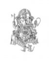 Click here to View - White Gold Ganesh Pendant 