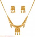 Click here to View - 22K Yellow Gold Three Piece Necklace Set 