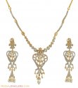 22k CZ 2Tone Pearls Set