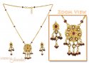 Click here to View - Gold Antique Necklace Set 