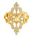 22KT Gold Ring with Pearl - Click here to buy online - 535 only..