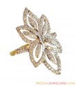 Exclusive Floral Diamond Ring 18K - Click here to buy online - 2,425 only..