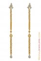 Gold Long Fancy Earrings - Click here to buy online - 1,303 only..