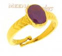 Ruby Birthstone Ring (22k Gold) - Click here to buy online - 549 only..