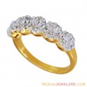 18k Cluster Diamond Ring  - Click here to buy online - 1,821 only..