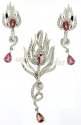 Fancy Diamond Pendant Set - Click here to buy online - 3,352 only..