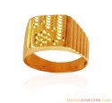 22K Solid Gold Mens Ring - Click here to buy online - 928 only..