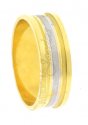 18Kt Gold Wedding band 2 Tone - Click here to buy online - 185 only..