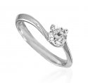 18kt White Gold Diamond Ring  - Click here to buy online - 2,189 only..