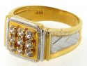 22 Kt Gold Mens Signity Ring - Click here to buy online - 330 only..