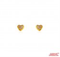 22Kt  Gold CZ Earrings   - Click here to buy online - 165 only..