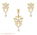 Click here to View - Gold Signity pendant set 