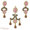 22K Fancy Pendant Set - Click here to buy online - 752 only..