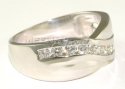 18Kt  White Gold Diamond Ring - Click here to buy online - 1,644 only..