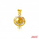 22 Karat Gold Khanda Pendant - Click here to buy online - 356 only..