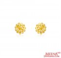 22k Gold Net Style Earrings - Click here to buy online - 453 only..