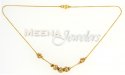 22 Kt Gold Ladies Chain with CZ - Click here to buy online - 253 only..