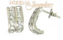 18Kt White Gold Earring - Click here to buy online - 130 only..