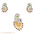Click here to View - 22Kt  Gold  Fancy  pendant set 
