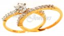 18Kt Yellow Gold Diamond Ring  - Click here to buy online - 3,956 only..