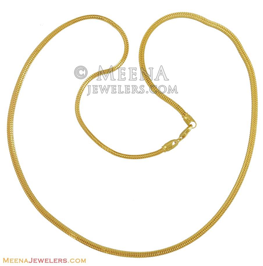 22K Mens Necklace Chain (24 Inch) ChMs10477 22Kt gold mens necklace