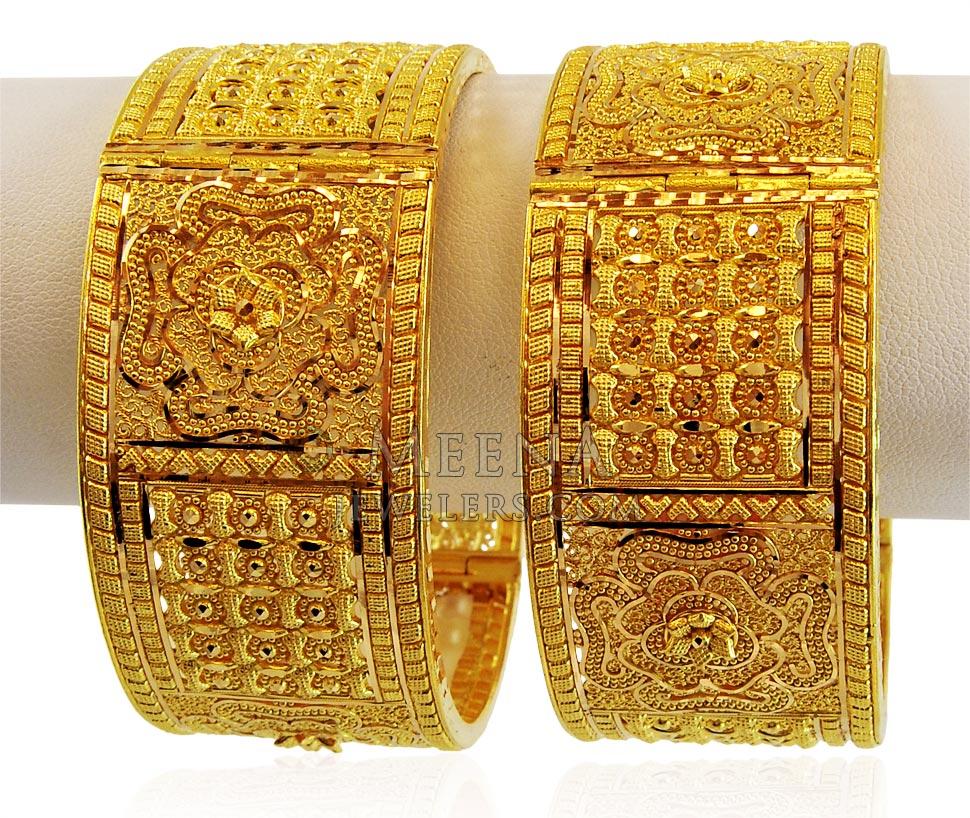 Gold bangles design, Dubai gold jewelry, Gold bangles