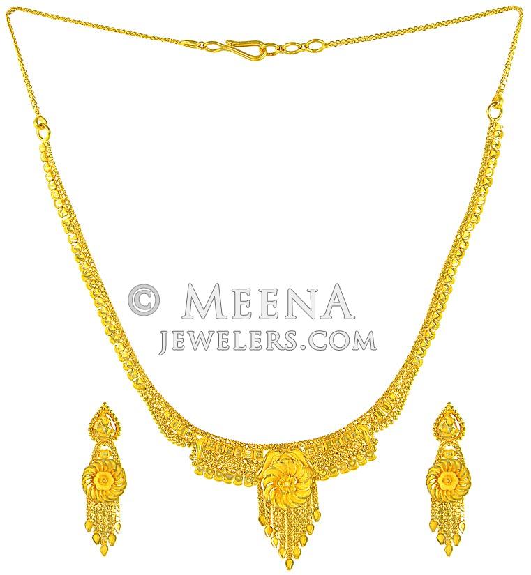 Kingston Gold Long Pendant Necklace in Silver Filigree Mix main image 1
