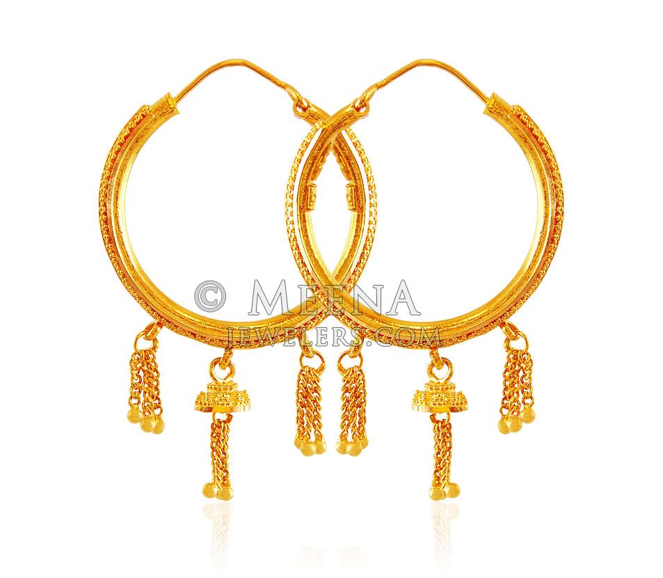22K Gold Hoop Earrings ErHp18112 22K Gold Hoop earrings. Earrings