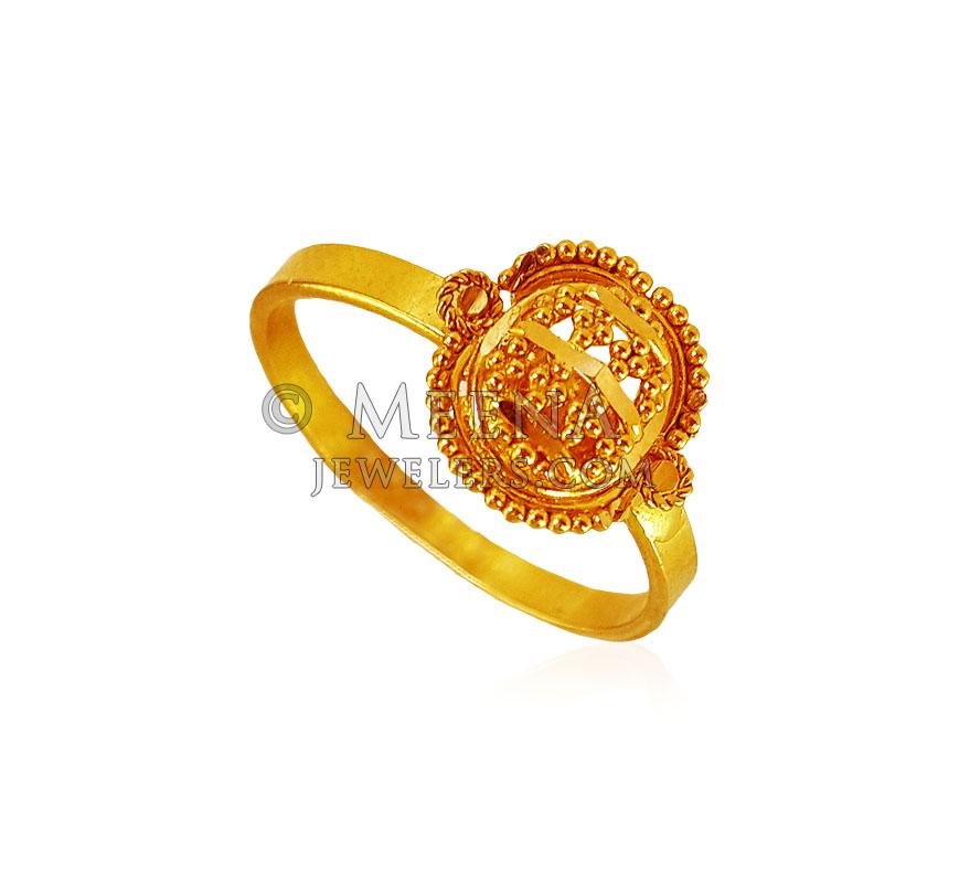 22kt Gold Baby Girl Ring BjRi22406 22kt Gold Baby Girl Ring. Ring