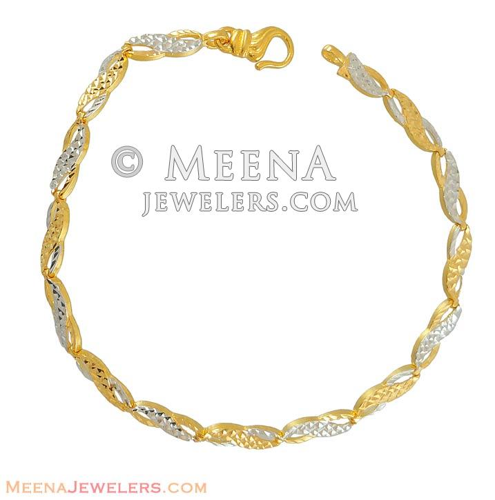 22k Designer Gold Bracelet BrLa7230 22k designer gold ladies