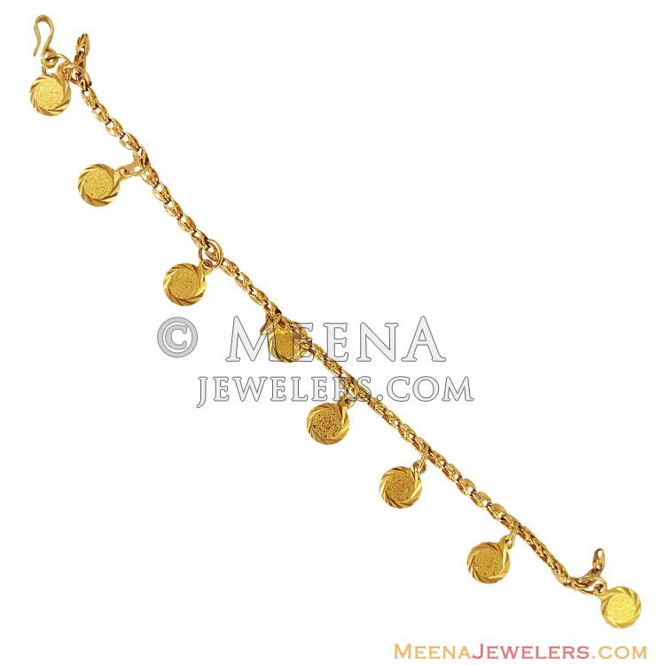 21K Gold Ladies Fancy Bracelet BrLa11836 21K Gold Fancy Ladies