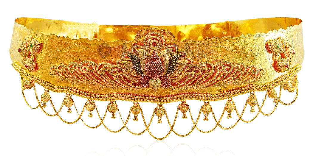 22K Gold Waist Belt (Vaddanam) MsKp18623 US 20,381 22K Gold