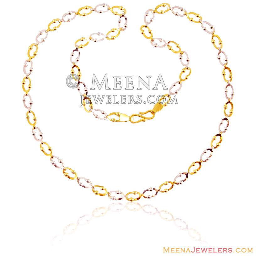 22k Fancy Light Weight Chain chfc15490 US 1,115 22K Gold Link