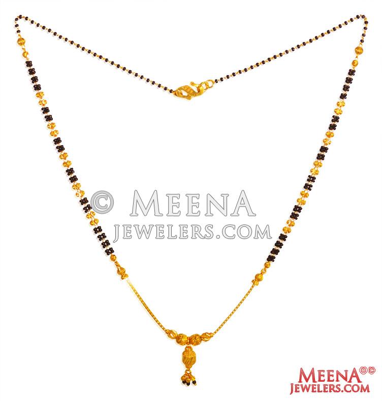 22Kt Gold Mangalsutra Chain chms25813 22K Gold Fancy Mangalsutra is