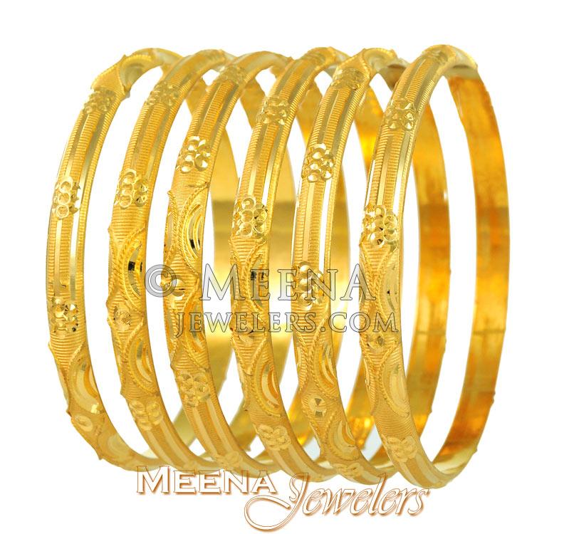 Gold Bangles Lazer Cuts 2 Bangle Bast2612 22kt Gold gold bangles lazer cuts 2 bangle bast2612 22kt gold