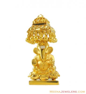 22K Gold Ganesh Murti ( Ganesh, Laxmi, Krishna and other Gods )