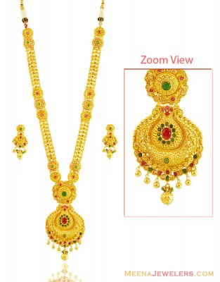 22k Fancy Gold Antique Patta Haar ( Bridal Necklace Sets )