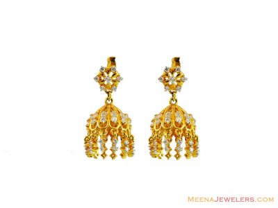 22k Exclusive Jhumki earrings ( 22Kt Gold Fancy Earrings )