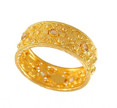 22Kt Gold Band ( Ladies Gold Ring )